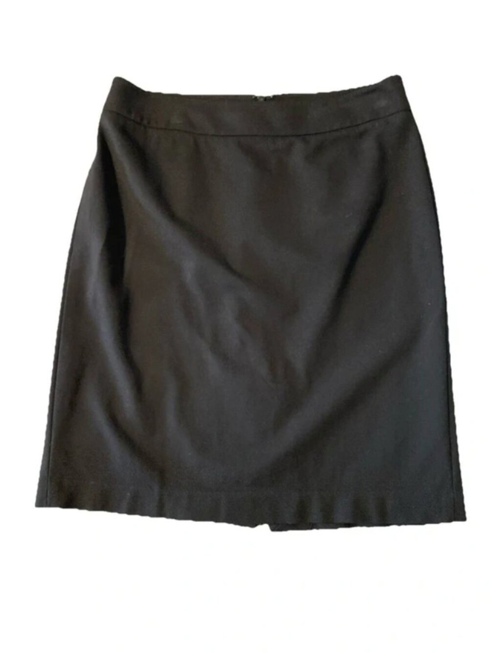 Talbots Straight Pencil Skirt Women's Sz 6 Black Stretch Zipper Back